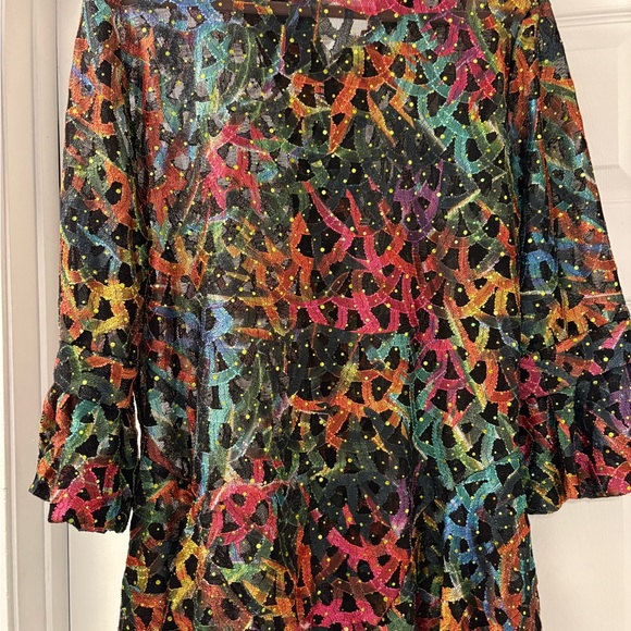 Colorful Patterned Button-Up sparkle - Picture 6 of 9